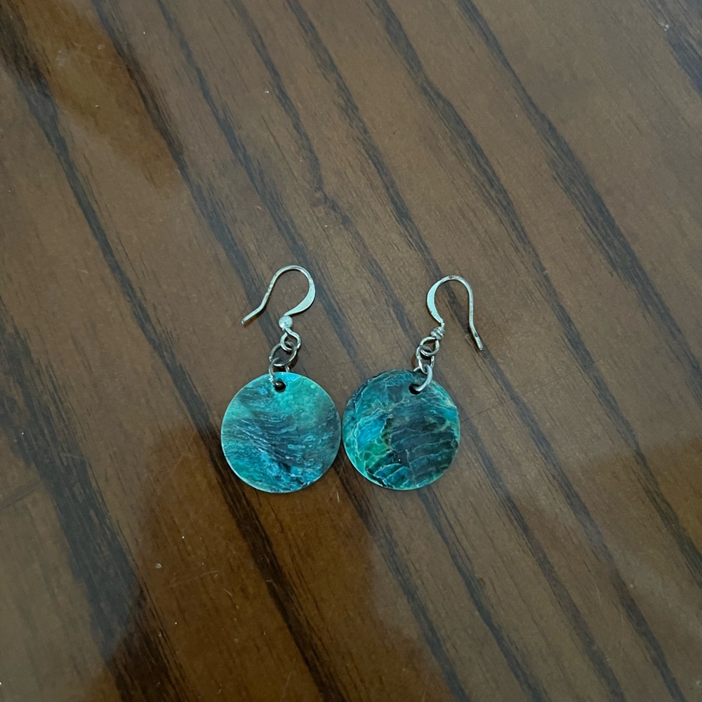 Elegant Blue Dangle Earrings